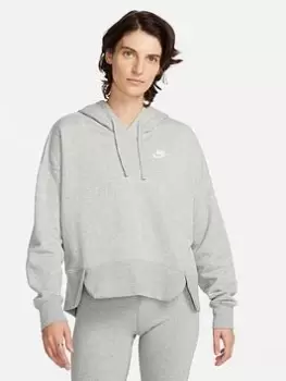 Image of Nike NSW Club Fleece Hoodie - Grey, Size L, Women