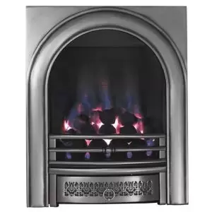 image of Focal Point Arch Chrome Effect Manual Control Fire Fpfbq102