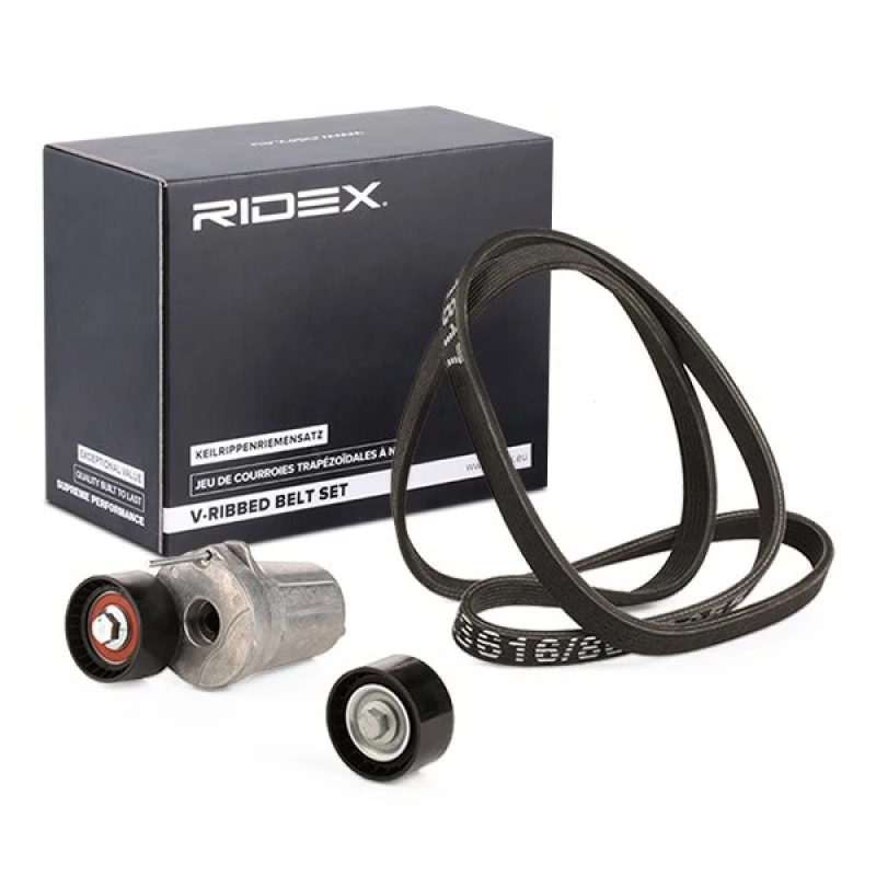Image of RIDEX 542R0202 V-ribbed belt set V-Ribbed Belt Set (542)