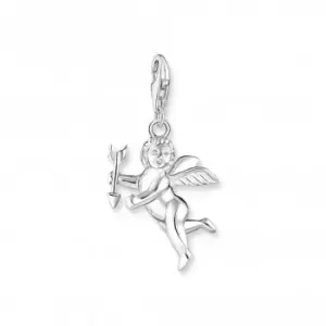 image of Sterling Silver Cupid Angel Charm 0001-001-12