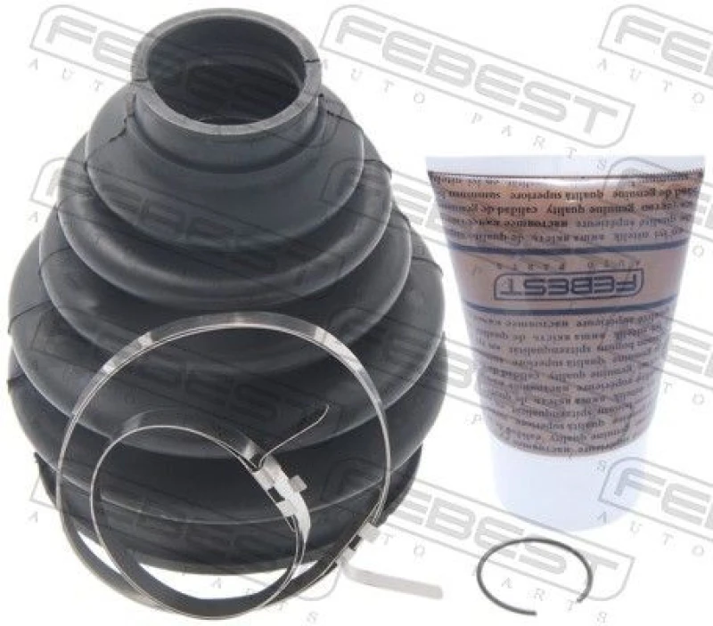 Image of FEBEST 2517-C5 CV Boot Wheel Side, NBR (nitrile butadiene rubber) NBR (nitrile butadiene rubber) Bellow,drive shaft (194)