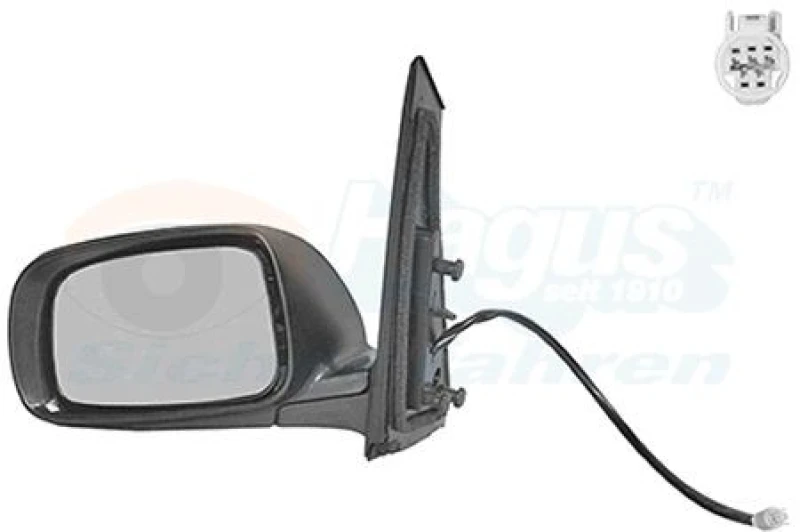 Image of VAN WEZEL Wing mirror VAN WEZEL 5466807