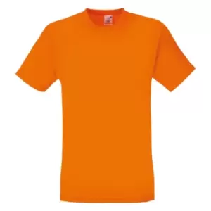 Image of Fruit Of The Loom Mens Original Short Sleeve T-Shirt (M) (Orange)