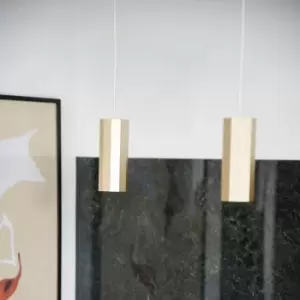 image of Alanis Indoor Dining Kitchen Hallway Pendant Ceiling Light in Brass (Diam) 6cm