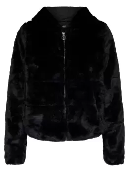 Image of ONLY Fur Look Short Jacket Women Black