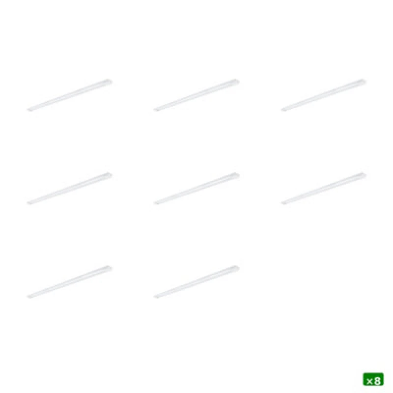 Image of Sylvania Sylbatten 5ft Twin LED Batten Light 36W 4100 Lumens Ip20 Ceiling Fitting - Pack Of 8