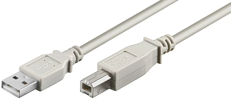 Image of Microconnect USBAB2 USB cable USB 2.0 1.8 m USB A USB B White