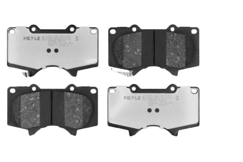 Image of MEYLE 025 240 2417/PD Brake pad set Front Axle, with acoustic wear warning, MEYLE-PD Quality, with anti-squeak plate Brake Pad Set,disc brake (402)