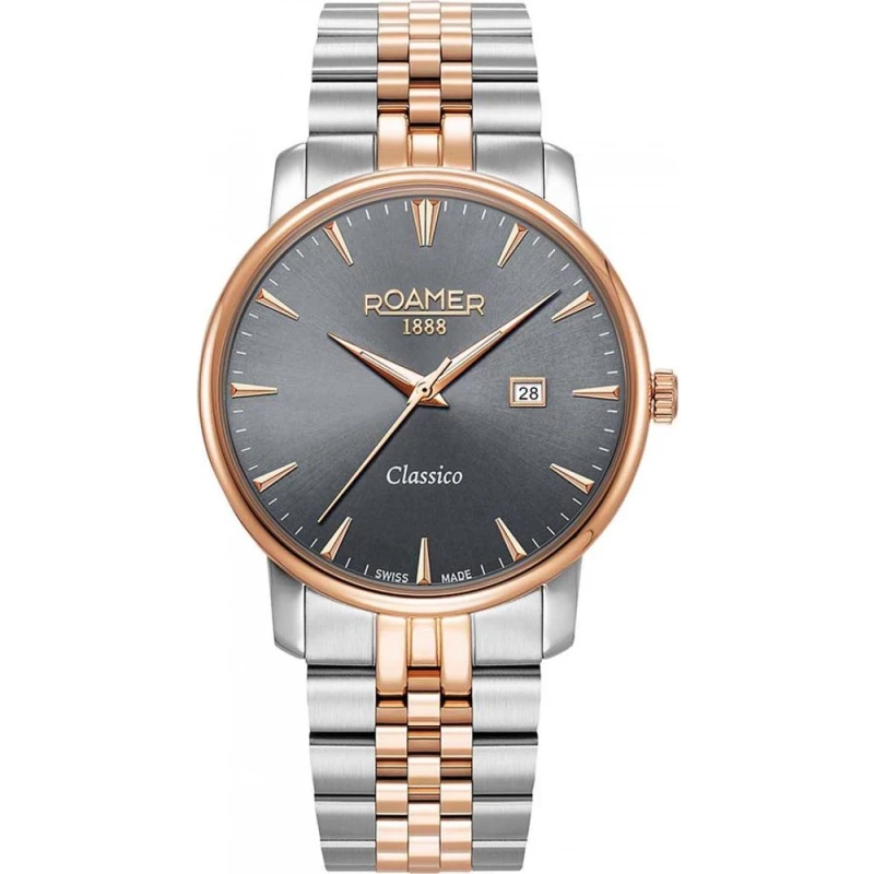 Image of Roamer Roamer Men 971856-49-55-50 Classico 40mm Quartz Watch Multi Color One Size Male 7640374890567