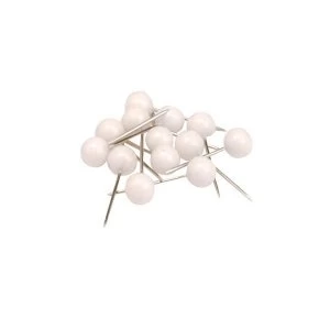 image of 5 Star 5mm Map Pins Head White Pack of 100