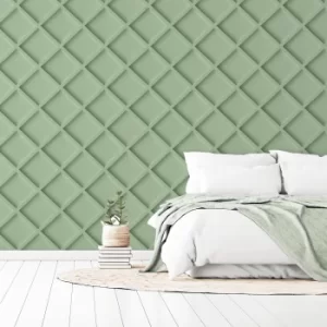 image of Wood Trellis Mint Wallpaper Mint