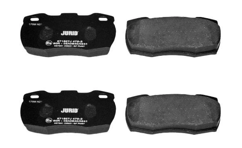 Image of JURID 571827J Brake pad set not prepared for wear warning indicator, without accessories Brake Pad Set,disc brake (402)