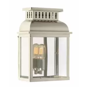 Image of Elstead Lighting - Elstead Westminster - 1 Light Outdoor Wall Lantern Light Polished Nickel IP44, E27