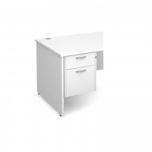 Image of Maestro 25 2 Drawer Fixed Pedestal - White