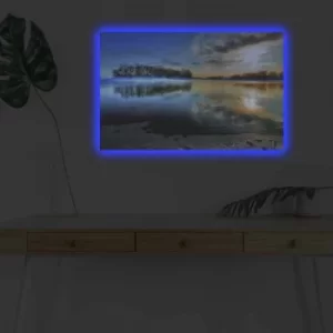 Image of 4570DHDACT-011 Multicolor Decorative LED Lighted Canvas Painting