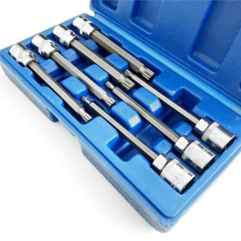 Image of Toolzone 7 Piece 3/8" Spline Sockets 110mm M4-M10 KDPSD080