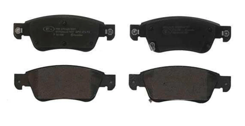 Image of BREMBO P 56 080 Brake pad set PRIME LINE with acoustic wear warning, without accessories, with anti-squeak plate Brake Pad Set,disc brake (402)