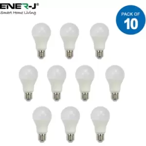Image of Ener-j - LED Bulb 10W gls A60 LED Thermoplastic Lamp E27 6000K 10pcs pack