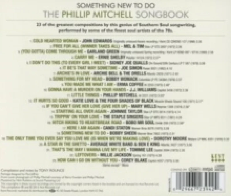 Image of Something New to Do: The Phillip Mitchell Songbook CD / Album