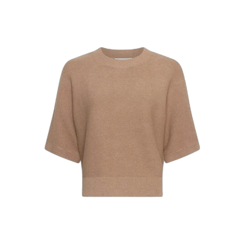 Image of moss copenhagen Womens 2/4 sweater Moss Copenhagen Thamira Marron Female XS/S