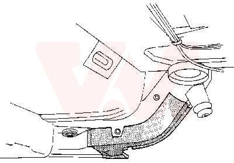 Image of VAN WEZEL Chassis leg VAN WEZEL 3003.28