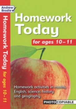 Image of Homework Today for Ages 10-11 by Andrew Brodie Paperback