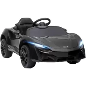 image of HOMCOM McLaren Licensed Kids Electric Ride-On Car w/ Remote Control - Black - Black