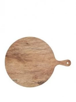 Image of Kitchencraft We Love Summer Melamine Wood-Effect Round Serving Platter