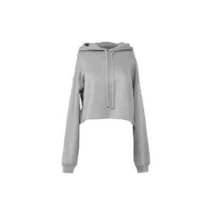 image of Bella + Canvas Ladies Cropped Hoodie (L) (Storm)