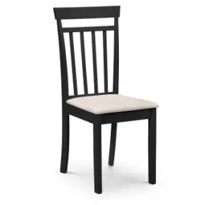 Image of Julian Bowen Set of 2 Coast Black Chairs