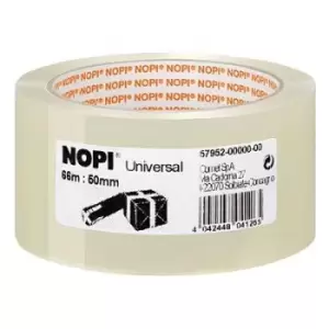 image of Nopi 57952 Packaging tape Transparent (L x W) 66 m x 50 mm