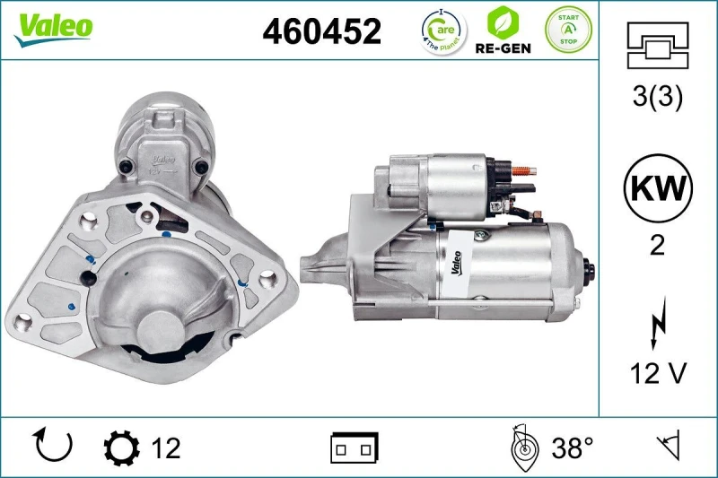Image of Starter motor VALEO 460452