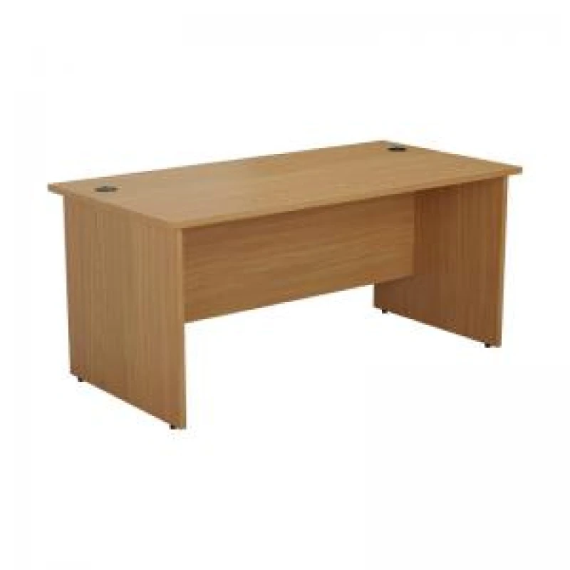 Image of Jemini Rectangular Panel End Desk 1600x800x730mm Nova Oak KF804482