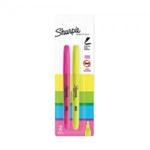 image of Sharpie Accent Highlighter Chisel Tip Assorted PK2