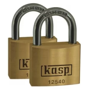Image of Kasp K12540D2 Padlock 40 mm keyed-alike Gold yellow Key