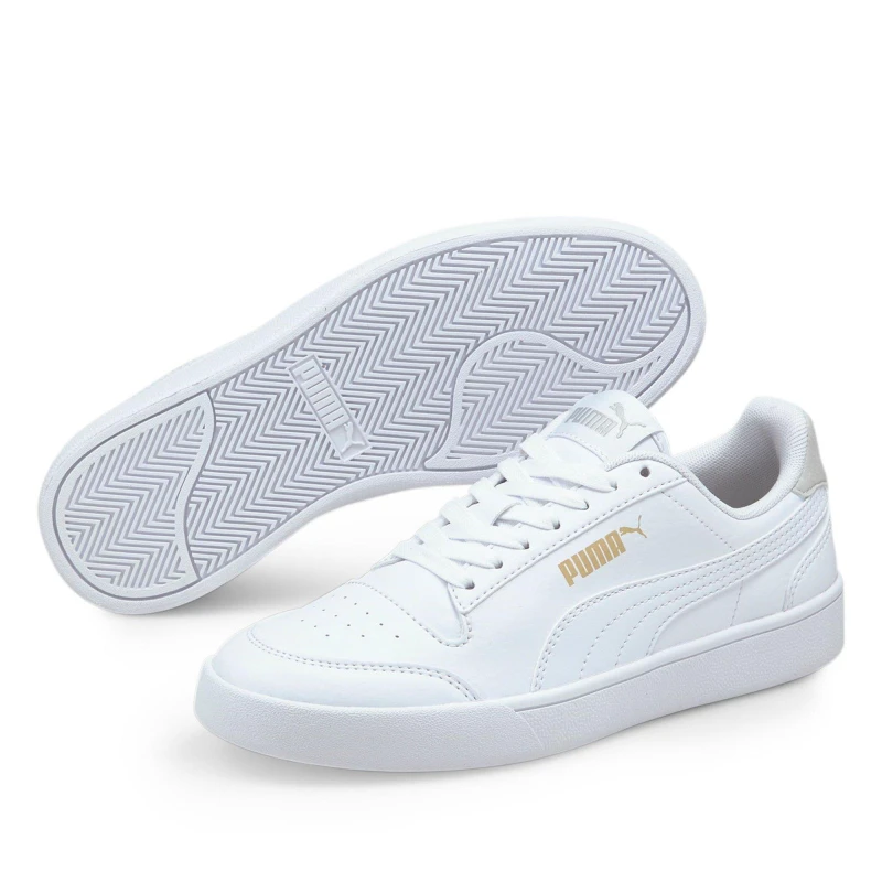 Image of Puma Shuffle Trainers Junior - White White 4