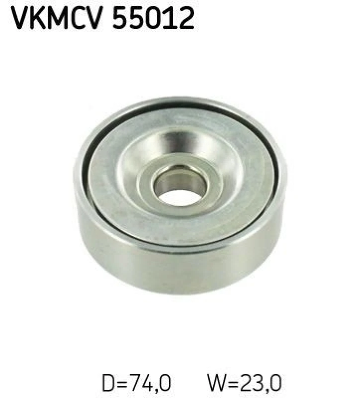 Image of SKF Deflection / guide pulley, V-ribbed belt SKF VKMCV 55012