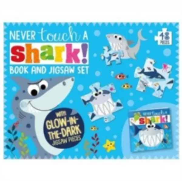 Image of Never Touch A Shark Book and Jigsaw Boxset Mixed media product