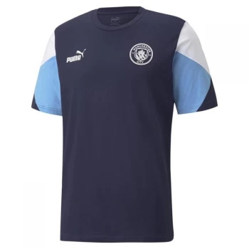 Puma Manchester City Cult T Shirt Mens - Navy/White