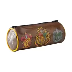 Image of Harry Potter Barrel Pencil Case (One Size) (Multicoloured)