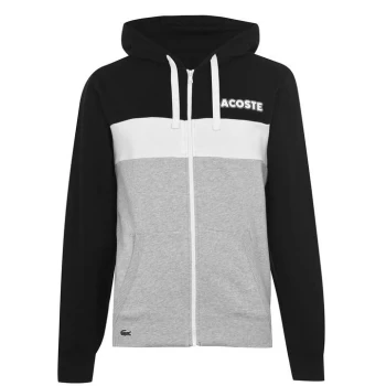Image of Lacoste Colour Block Zip Hoodie - Multi