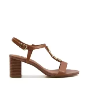 image of Dune London Just Heeled Sandals - Brown