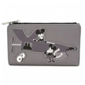 image of Loungefly Disney Mickey Mouse Faux Leather Flap Purse