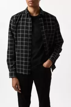 image of Mono Large Check Pocket Relaxed Shirt