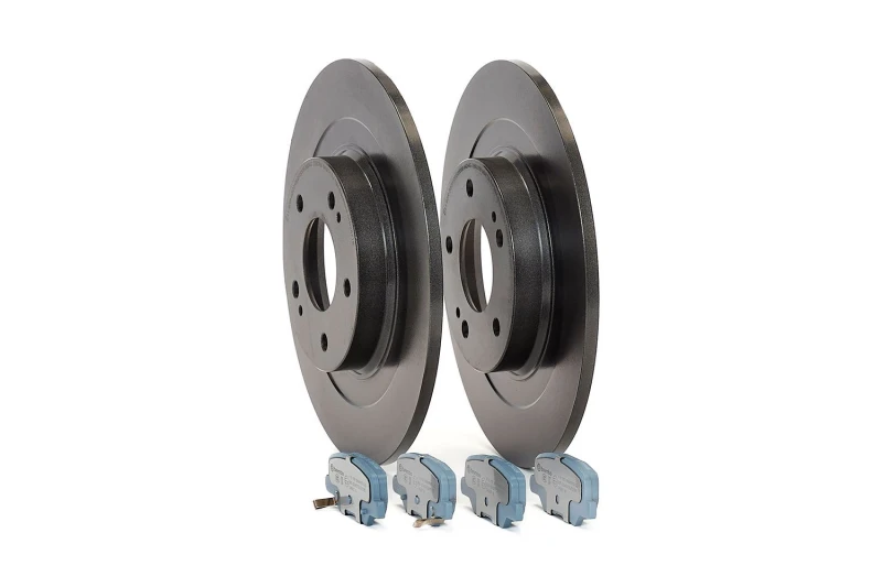 Image of BREMBO KT 08 059 Brake disc and pads set BEYOND LINE - EV without accessories, Brake Disc Type: Solid, with acoustic wear warning, with anti-squeak pl