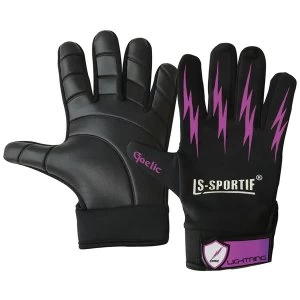 image of LS Sportif Lightning Gloves Black/Pink - Small Junior