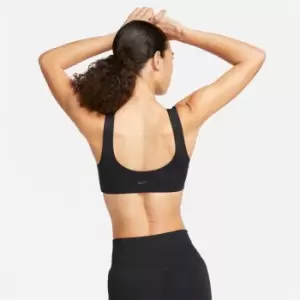 Image of Nike Alate All U Womens Light-Support Lightly Lined U-Neck Sports Bra - Black