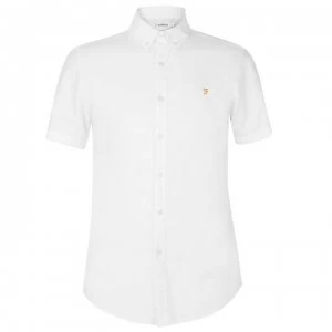 Image of Farah Vintage Farah Brewer Short Sleeved Shirt Mens - White 104