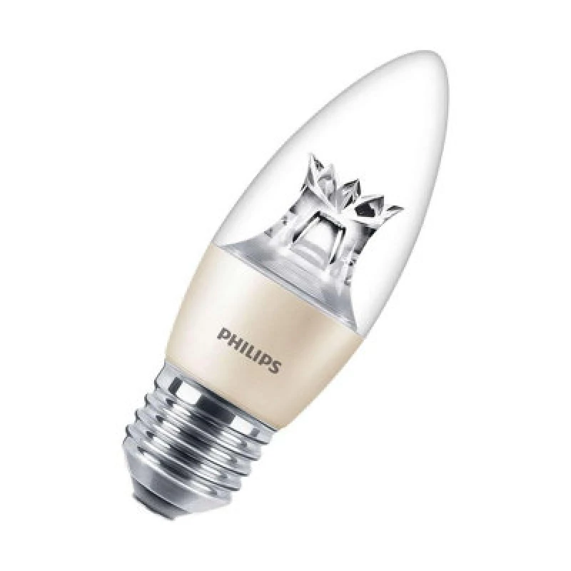 Image of Philips Master LED DimTone Candle 5.5W E27 Dimmable Warm White Clear
