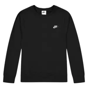 Image of Nike Nsw Sportswear Club Crewneck, Black/White, Male, Crewnecks, BV2666-010